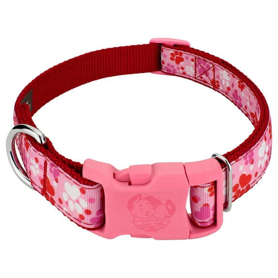 Country Brook Petz® Deluxe Puppy Love Ribbon Dog Collar, Large