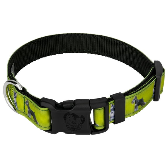 Country Brook Design - Deluxe Schnauzer Ribbon Dog Collar Limited Edition - Small