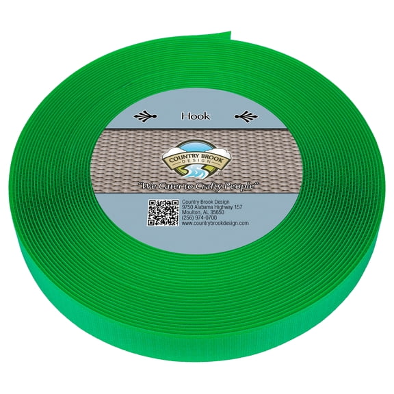 Country Brook Design® Hot Green Sew On Hook Only (1 inch, 50 yards)