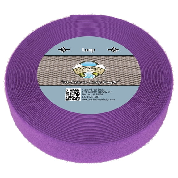 Country Brook Design® Lavender Sew On Loop Only (2 inch, 5 yards)