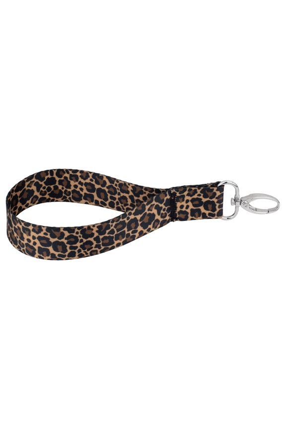 ® Leopard Print Lightweight Wristlet Keychain Fob