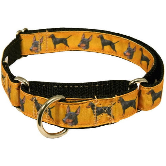 Country Brook Petz® Manchester Terrier Ribbon Martingale Dog Collar, Large