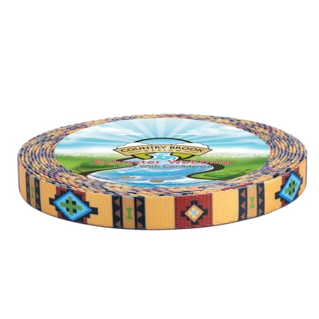 Country Brook Design - Native Arizona Polyester Webbing (3/4 Inch, 20 Yards)