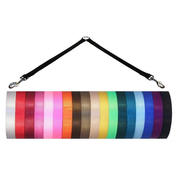 Country Brook Design® Nylon 2 Way Dog Coupler - Orange - Large