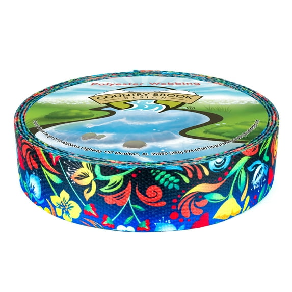 Country Brook Design - Potpourri Polyester Webbing (1 1/2 Inch, 50 Yards)
