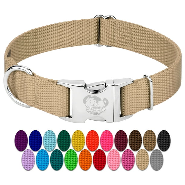 Country Brook Design Premium Nylon Dog Collars Various colors sizes available