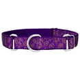 thumbnail image 1 of Country Brook Petz® Purple Paisley Ribbon Martingale Dog Collar, Small, 1 of 2