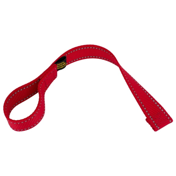 Country Brook Design® Red Winch Hook Pull Strap with Reflective Nylon