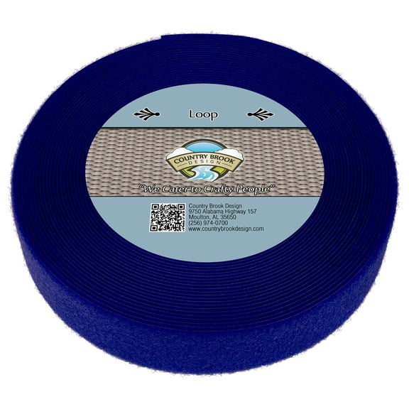 Country Brook Design® Royal Blue Sew On Loop Only (2 inch, 50 yards)