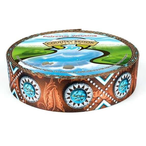 Country Brook Design - Saddle Up Polyester Webbing (1 Inch)