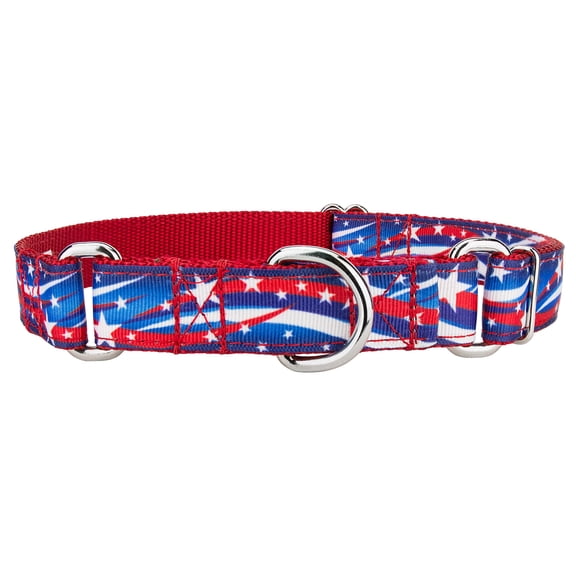 Country Brook Petz® Star Spangled Ribbon Martingale Collar, Medium
