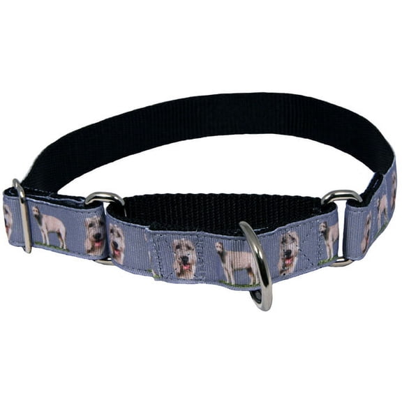 Country Brook Petz® Wolf Hound Grosgrain Ribbon Martingale Dog Collar, Medium
