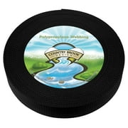 Country Brook Design&reg; 1 1/2 Inch Black Heavy Polypropylene Polypro Webbing