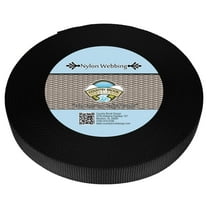 Country Brook Design® 1 Inch Black Heavy Nylon Webbing