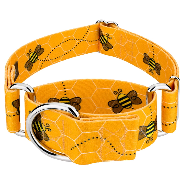 Country Brook Petz® 1 1/2 inch Busy Bee Martingale Dog Collar