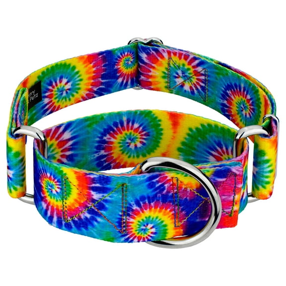 Country Brook Petz® 1 1/2 inch Classic Tie Dye Martingale Dog Collar, Extra Large