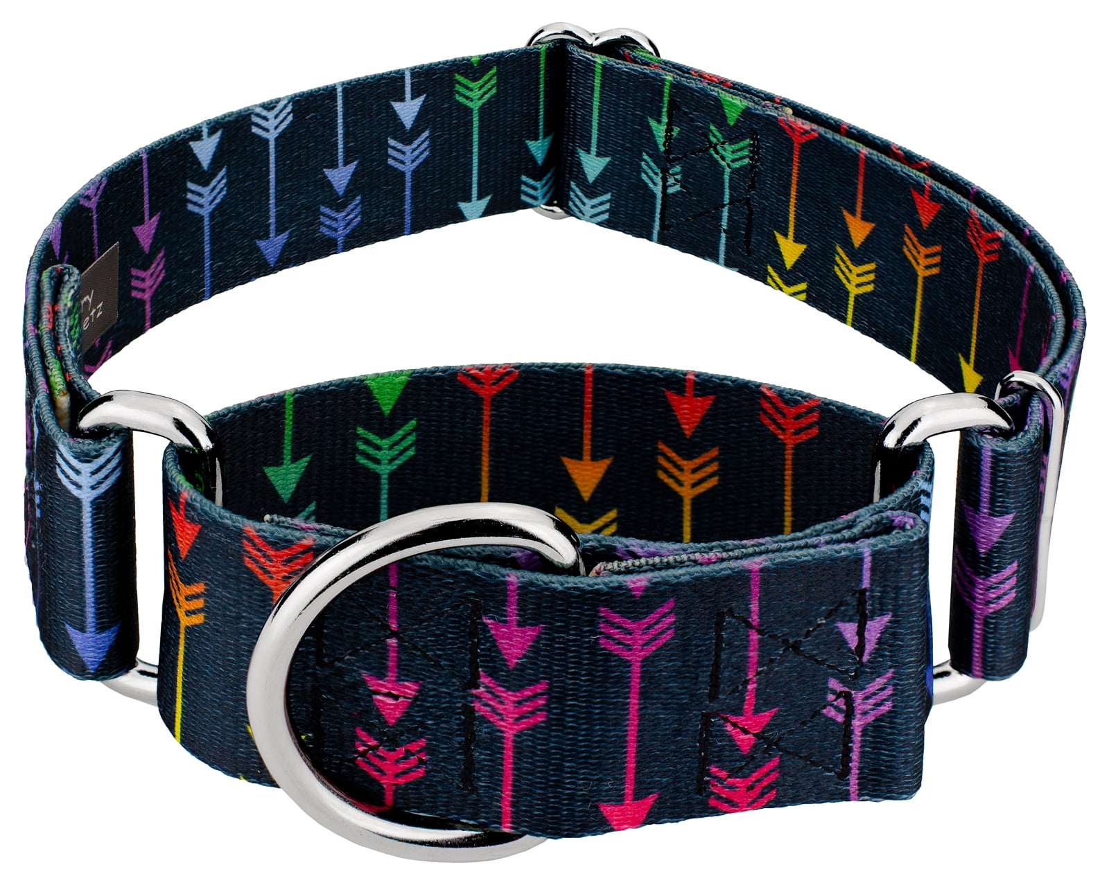 Country Brook Petz 1 1 2 inch Colorful Arrows Martingale Dog