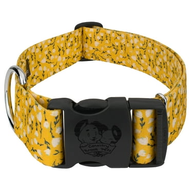 Country Brook Petz® 1 1/2 inch Deluxe Spring Cottagecore Dog Collar, Extra Large