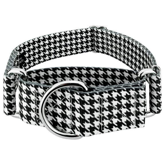 Country Brook Petz® 1 1/2 inch Houndstooth Martingale Dog Collar, Large