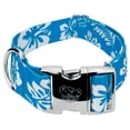 thumbnail image 1 of Country Brook Petz® 1 1/2 inch Premium Blue Hawaiian Dog Collar, Extra Large, 1 of 5