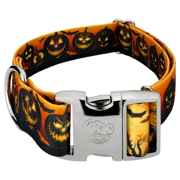Country Brook Petz® 1 1/2 inch Premium Midnight Fright Dog Collar, Medium