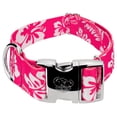 thumbnail image 1 of Country Brook Petz® 1 1/2 inch Premium Pink Hawaiian Dog Collar, Large, 1 of 5