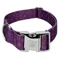 thumbnail image 1 of Country Brook Petz® 1 1/2 inch Premium Purple Paisley Dog Collar, Large, 1 of 7