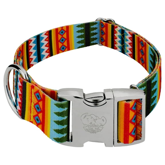 Country Brook Petz® 1 1/2 inch Premium Summer Pines Dog Collar, Medium