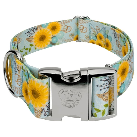 Country Brook Petz® 1 1/2 inch Premium Sunny Days Dog Collar, Extra Large