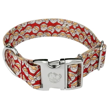 Country Brook Petz® 1 1/2 inch Premium Where's Merry Dog Collar, Medium