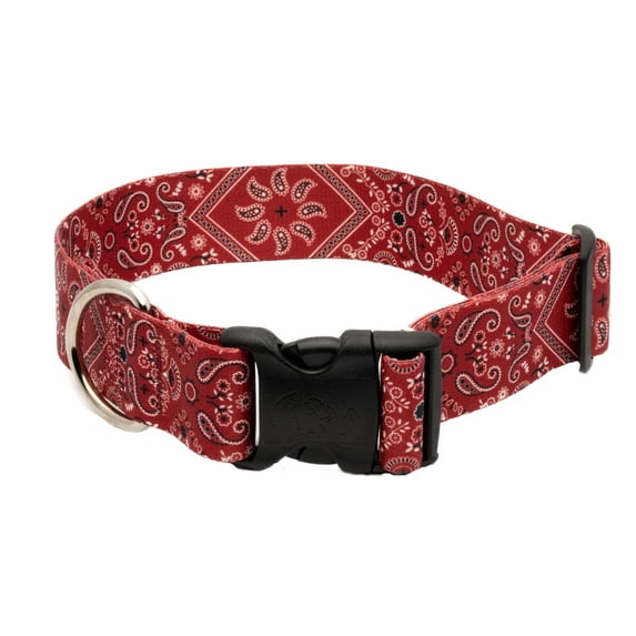 Country Brook Petz® 1 1/2 inch Red Bandana Dog Collar, Medium