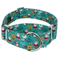 thumbnail image 1 of Country Brook Petz® 1 1/2 inch Santa & Friends Martingale Dog Collar, Medium, 1 of 6