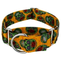 Country Brook Petz® 1 1/2 inch Sugar Skulls Martingale Dog Collar, Extra Large