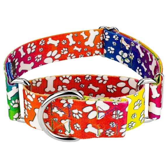 Country Brook Petz® 1 1/2 inch Trippy Doggo Martingale Dog Collar, Extra Large