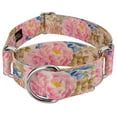 thumbnail image 1 of Country Brook Petz® 1 1/2 inch Watercolor Peonies Martingale Dog Collar, Medium, 1 of 7