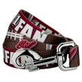 thumbnail image 1 of Country Brook Petz®  1/2 inch Crimson and White Football Fan Dog Leash Limited Edition - 4 Foot, 1 of 4