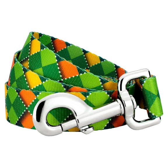 Country Brook Petz® 1/2 inch Limerick Argyle Dog Leash 6 Foot