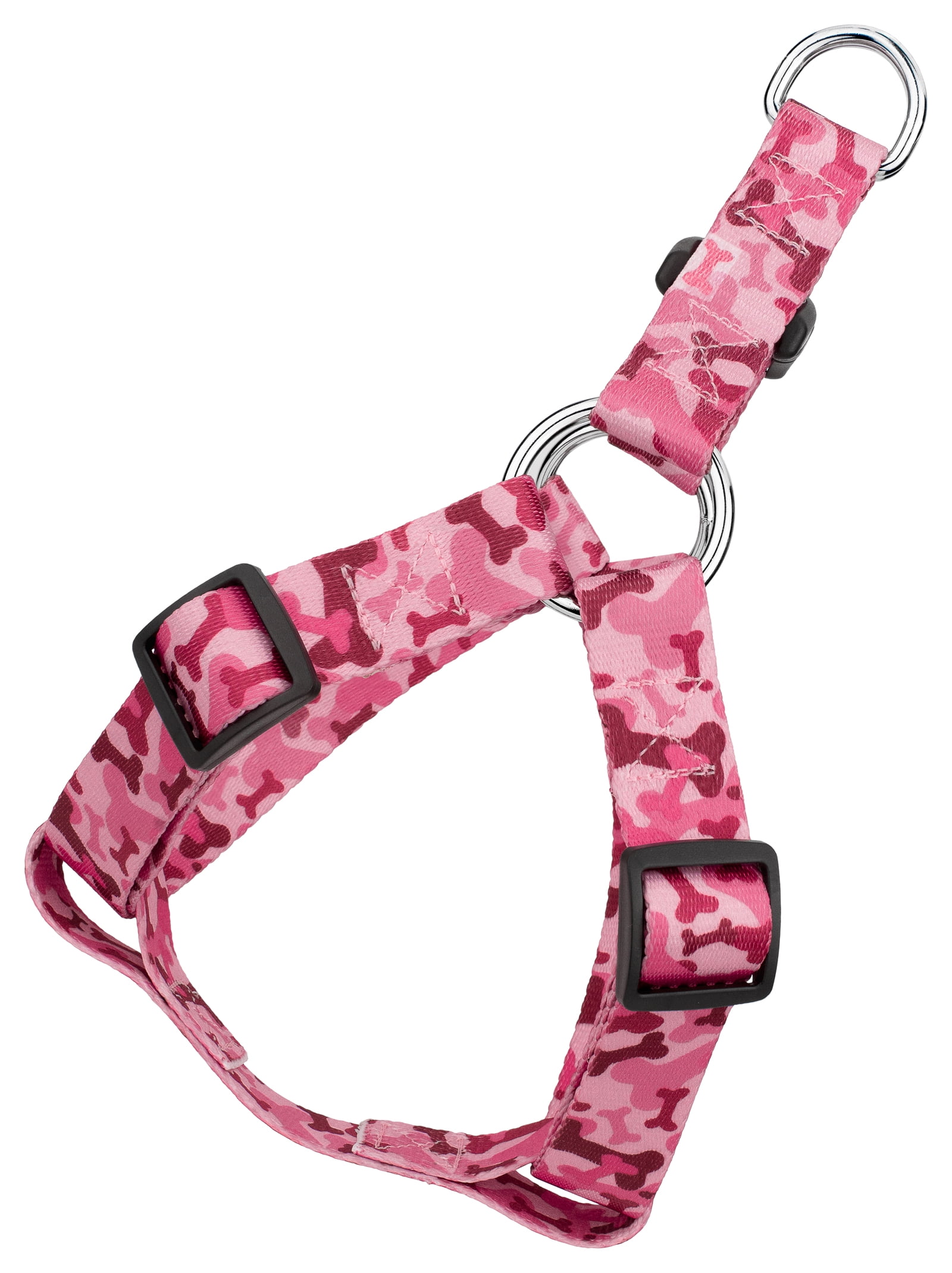 Country Brook Petz® 1/2 inch Pink Bone Camo Step-In Dog Harness