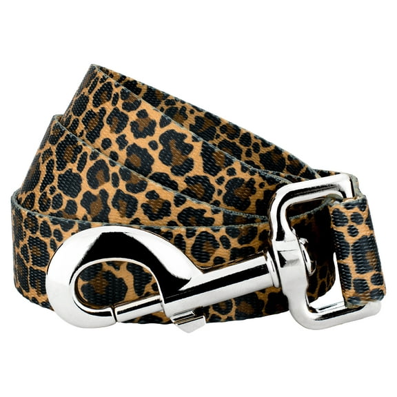Country Brook Petz® 1 inch Leopard Print Dog Leash, 4 Foot
