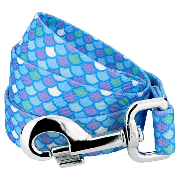 Country Brook Petz® 1 inch Mermaid Scales Dog Leash, 6 Foot