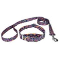 thumbnail image 1 of Country Brook Petz® 3/4 inch Blue Boho Mandala Martingale Dog Collar and Leash, Small, 1 of 7