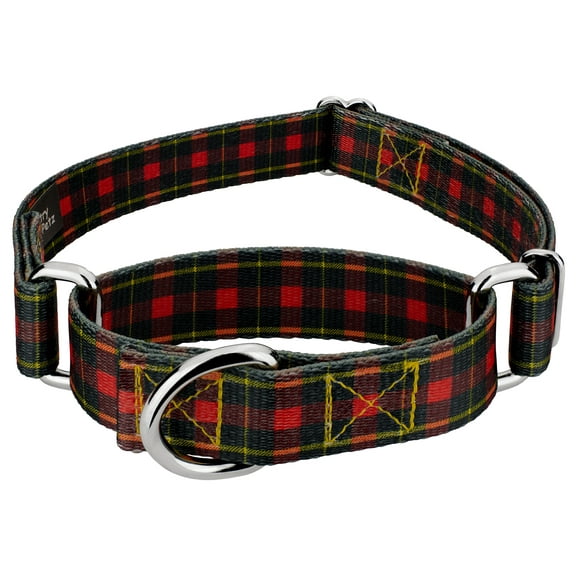 Country Brook Petz® 3/4 inch Buffalo Plaid Martingale Dog Collar, Medium