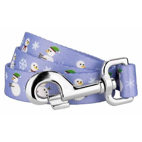 Country Brook Petz® 3/4 Inch Snowman Everyday Dog Leash, 6 Foot