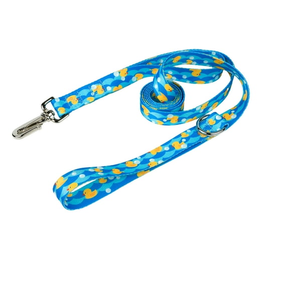 Country Brook Petz® 5/8 inch Deluxe Just Ducky Dog Leash, 6 Foot