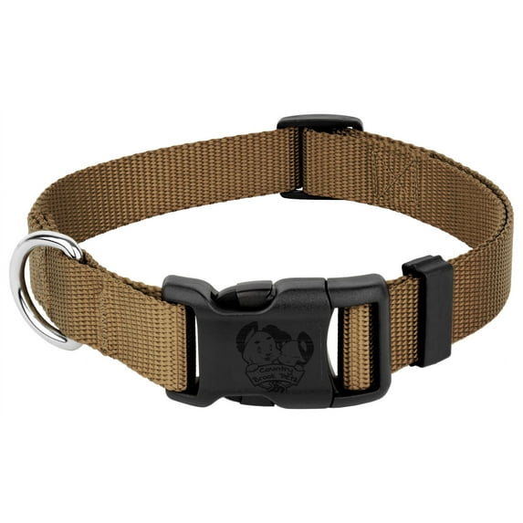Country Brook Petz® Everyday Coyote Tan Nylon Dog Collar, Small