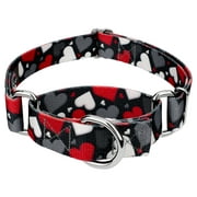 Country Brook Petz  Be Mine Martingale Dog Collar, Medium