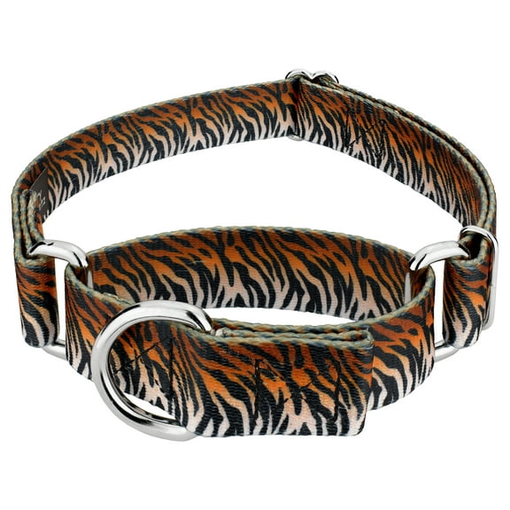 Country Brook Petz® Bengal Tiger Stripes Martingale Dog Collar, 2XS