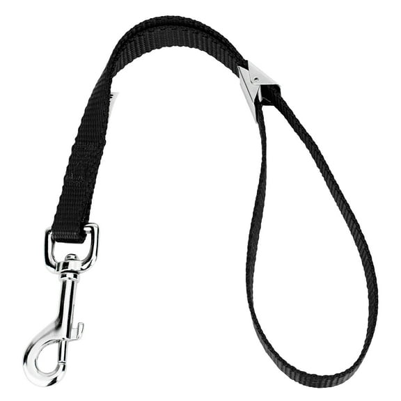 Country Brook Petz - Black Nylon Spring Loaded Grooming Loop with 9 Vibrant Colors (16.5 Inch, 5/8 Inch Wide)