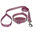 thumbnail image 1 of Country Brook Petz® Bubblegum Pink Plaid Martingale Dog Collar and Leash, Small, 1 of 7