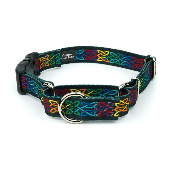 Country Brook Petz® Celtic Pride Martingale Dog Collar with Plastic Buckle, Large